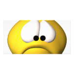 sad smiley photo card