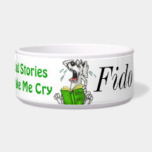 Sad Stories Customized Dog Bowls
