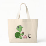 Sad Turtle Happy Ant Canvas Bags