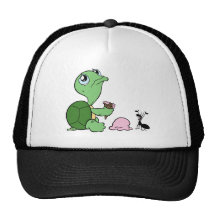 Sad Turtle Happy Ant Trucker Hats