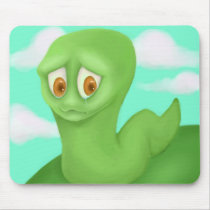 Sad Worm Mousepad mousepads