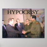 Saddam and Rummy Make a Deal posters