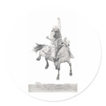 Saddle Bronc stickers