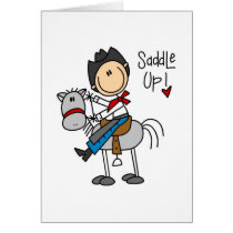 Saddle Up! Cowboy Stick Figure Card