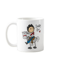 Saddle Up! Cowboy Stick Figure Mug