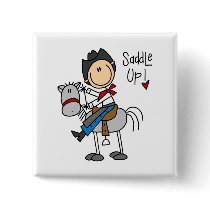 Saddle Up Cowboy Tshirts and Gifts buttons