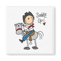 Saddle Up Cowboy Tshirts and Gifts magnets by stick_figures Saddle Up Cowboy Tshirts and Gifts magnets