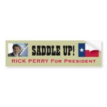 Saddle Up Rick PERRY 2012 Bumper Sticker