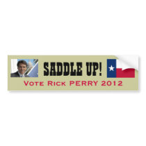 Saddle Up Vote PERRY 2012 Bumper Sticker