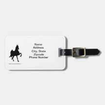 Saddlebred Address Tag Travel Bag Tags