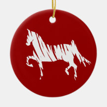 Saddlebred Art Christmas Ornaments