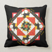 Saddlebred Dance American Mojo Throw Pillow pillows