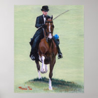 Saddlebred Elegance in Action Horse Portrait Print