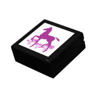 Saddlebred Foal Flowers Orchid Trinket Boxes