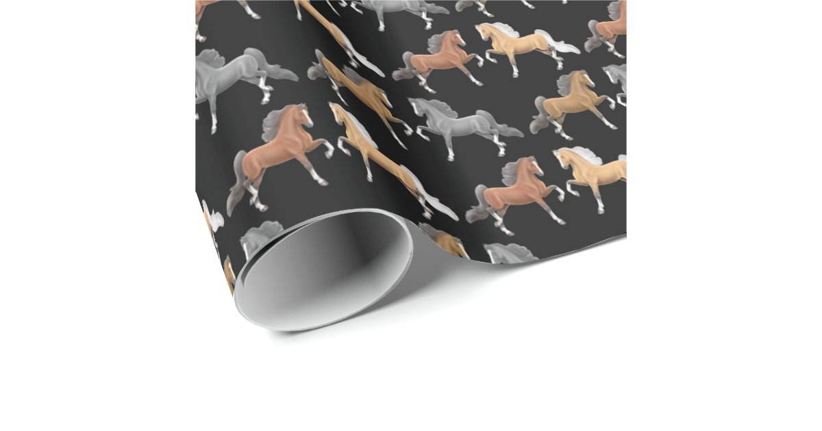 Saddlebred Gaited Horses Wrapping Paper Zazzle