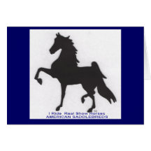 Saddlebred Greeting Card