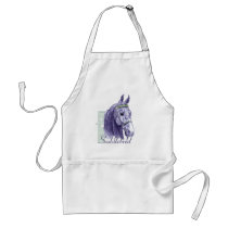 Saddlebred Head Study, Blue aprons by DDGraphix Saddlebred Head Study, Blue aprons