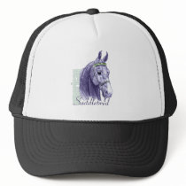 Saddlebred Head Study, Blue hats by DDGraphix Saddlebred Head Study, Blue hats