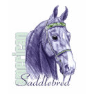  - American Saddlebred Head Study Illustration on Saddlebred t-shirts and gifts. This beautifully elegant drawing of an American Saddlebred Horse is featured in both brown and blue hues. The artist Robin Nuttall has exquisitely captured the breed's nobility and refinement in this beautiful piece of art.: Sizes  Available colors: navyblue