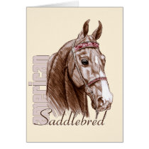 Saddlebred Head Study, Brown cards by DDGraphix Saddlebred Head Study, Brown cards