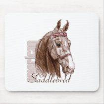 Saddlebred Head Study, Brown mousepads by DDGraphix Saddlebred Head Study, Brown mousepads