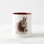 Saddlebred Head Study, Brown Mug