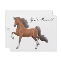 Saddlebred Horse Invitation