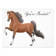 Saddlebred Horse Invitation