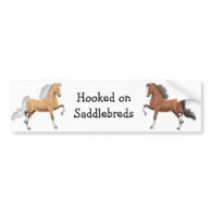 Saddlebred Horses Bumper Sticker