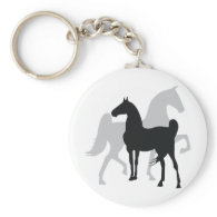 Saddlebred Horses Keychain