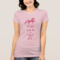 Saddlebred - Keep Calm and Trot On Grunge/Faded T-shirts