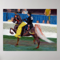 Saddlebred The Winning Pass Horse Portrait Posters