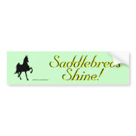 Saddlebreds Bumper Stickers