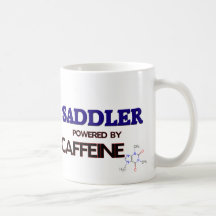 Saddler Powered by caffeine Coffee Mugs