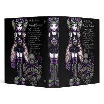 "Sadie" Gothic Emo Fairy Art Binder