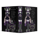 "Sadie" Gothic Emo Fairy Art Binder
