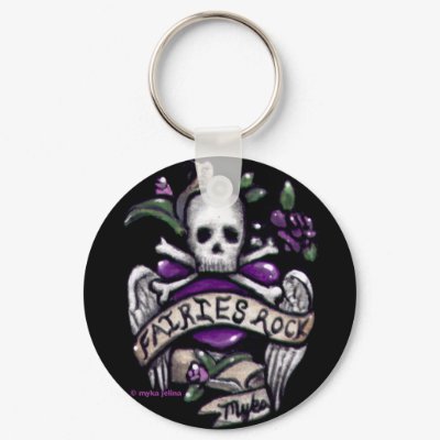 "Sadie" Skull Punk Keychain by mykajelina