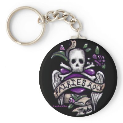 Sadie Skull Punk Keychain by mykajelina