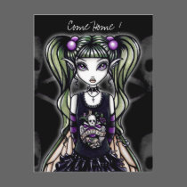 Sadie's "Come Home ! " Gothic Fairy Postcard by mykajelina Sadie's "Come Home ! " Gothic Fairy Postcard