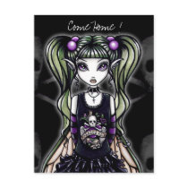 Sadie's "Come Home ! " Gothic Fairy Postcard by mykajelina Sadie's "Come Home ! " Gothic Fairy Postcard