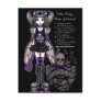 Sadies' Rules of Conduct Gothic Skull Faery Postcard