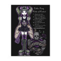 Sadies' Rules of Conduct Gothic Skull Faery postcards by mykajelina Sadies' Rules of Conduct Gothic Skull Faery postcards