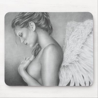 of an angel drawing