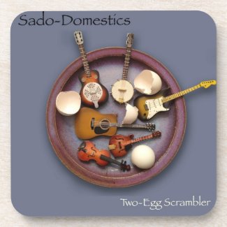 Sado-Domestics Two-Egg Scrambler Drink Coasters
