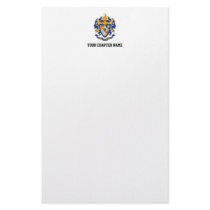 SAE Coat of Arms Color Personalized Stationery