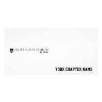 SAE Fraternity Brand Black Photo Cards