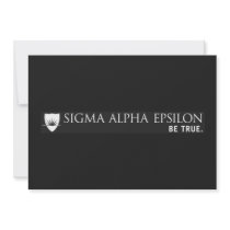 SAE Fraternity Brand White Invites