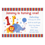 Safari 1st Birthday Custom Invitation