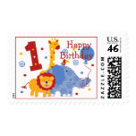 Safari 1st Birthday Custom Postage