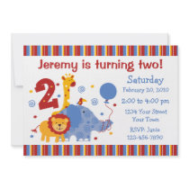 Safari 2nd Birthday Custom Invitation